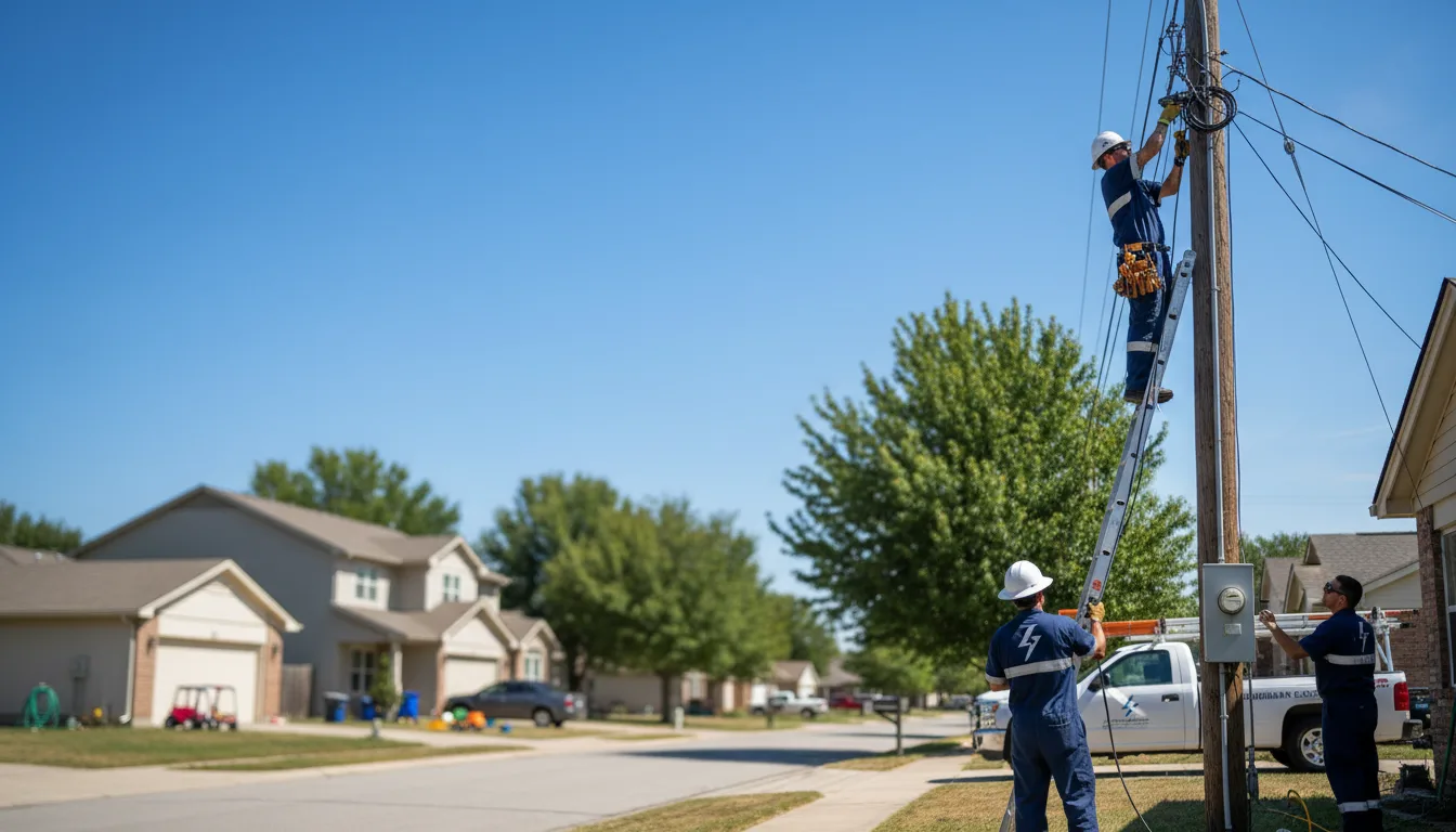 Residential electrician providing installation services in Buckner, MO